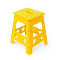 Banco Dobrável Plástico Portátil 43cm com Alça Resistente para Cozinha e Viagem