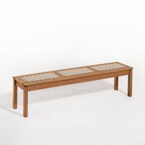 Banco em Madeira 180x37cm Linha Traço Bege/Stain Jatobá/Areia Banco em Madeira 180x37cm Linha Traço Bege/Stain Jatobá/Areia