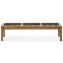 Banco em Madeira e Corda Náutica180x37cm Traço Banco em Madeira e Corda Náutica180x37cm Traço