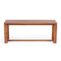 Banco em Madeira Maciça 140cm Craft Marrom/Garapa Banco em Madeira Maciça 140cm Craft Marrom/Garapa