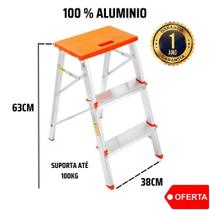 Banco Escada Dobravel Doméstica 3 degraus Banco Escada Dobravel Doméstica 3 degraus