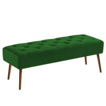Banco estofado Rubi 1,60m Suede Verde - Clique Decorações