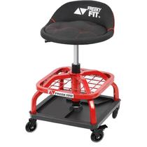 Banco giratório com rodízios FreekyFit com encosto, capacidade de 150 kg