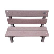 Banco Jardim e Varanda Madeira Plástica Marrom 120cm Lanci Durável e Ecológico Banco Jardim e Varanda Madeira Plástica Marrom 120cm Lanci Durável e Ecológico