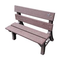 Banco Jardim Madeira Plástica Maciça Reforçada Marrom 100cm Lanci Externo Banco Jardim Madeira Plástica Maciça Reforçada Marrom 100cm Lanci Externo