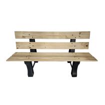 Banco Jardim Tábuas de Pinus Marrom 120cm Área Externa