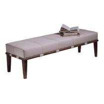 Banco Livia Bege e Imbuia 160 cm
