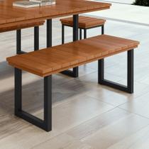 Banco Madeira Maciça 130cm Capri 130cm X 45cm X 40cm Banco Madeira Maciça 130cm Capri 130cm X 45cm X 40cm