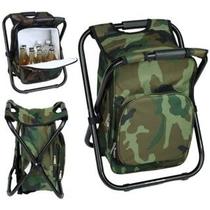 Banco Mochila bolsa termica com assento dobravel portatil praia camping passeios