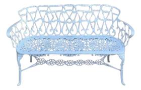 Banco Namoradeira 3 Lugares Modelo Viena Aluminio Fundido