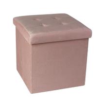 Banco Organizador Veludo P Rosa - ACASA Banco Organizador Veludo P Rosa - ACASA