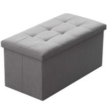 Banco otomano de armazenamento Camabel dobrável 30x38x38cm 300kg Banco otomano de armazenamento Camabel dobrável 30x38x38cm 300kg