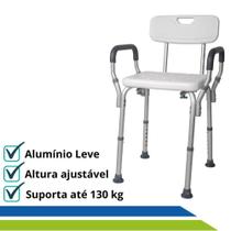 Banco para Banho com Encosto e Apoio de Braços Hidrolight