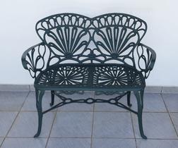 Banco Para Jardim Namoradeira Primavera 2 Lugares Verde Fosco em Alumínio Fundido Unifer Móveis Banco Para Jardim Namoradeira Primavera 2 Lugares Verde Fosco em Alumínio Fundido Unifer Móveis