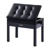 Banco Para Piano Voik BP2200 Preto Regulável Suporta 160kg