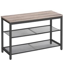 Banco para Sapatos HOOBRO 75x28x48 cm, Sapateira Industrial de 3 Níveis
