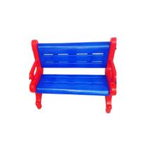 Banco Pequeno 2 Lugares Decorativo-Banquinho Infantil de Jardim-Parque-Creche-Ecolinha- Banco Plástico Playground