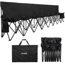 Banco Plegable para Fútbol 1MORE de 8 Asientos con Bolsa y Respaldo Negro Banco Plegable para Fútbol 1MORE de 8 Asientos con Bolsa y Respaldo Negro