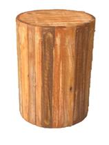 Banco Redondo Ripado Neutro Banco Redondo Ripado Neutro