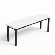 Banco Refeitorio 170X30x47 Branco 4 Lugares - Geeb Work - Gebb Work Banco Refeitorio 170X30x47 Branco 4 Lugares - Geeb Work - Gebb Work