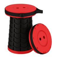 Banco Retrátil Dobrável Vermelho Portátil 130kg Camping