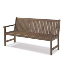 Banco Ripado 3 Lugares em Madeira Castanho Banco Ripado 3 Lugares em Madeira Castanho