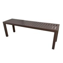 Banco Ripado em Alumínio 1.50M Marom Banco Ripado em Alumínio 1.50M Marom