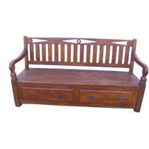 Banco Rústico Caroliny em Madeira de Demolição Com Gavetas - Cód 834 Banco Rústico Caroliny em Madeira de Demolição Com Gavetas - Cód 834