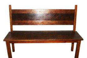 Banco Rústico Norman Em Madeira De Demolição - Cód 2094 Banco Rústico Norman Em Madeira De Demolição - Cód 2094