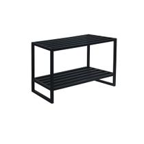 Banco Sapateira Assento Multiuso Jasmin em Aço 80cm -