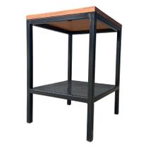 Banco Sapateira Multiuso Modelo Industrial de Ferro e Madeira