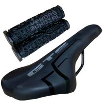 Banco Selim Para Bicicleta Mtb Speed Exotic Confortável Bike + Par Manopla