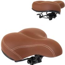 Banco Selim Retrô Marrom c/ Mola Beach Bicicleta GTA Bike