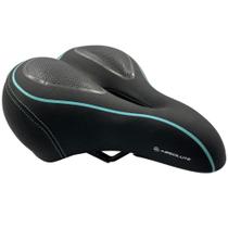 Banco Selim Sela Absolute Gel Elastômero Mtb Preto Azul Água Banco Selim Sela Absolute Gel Elastômero Mtb Preto Azul Água