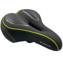 Banco Selim Sela Absolute Gel Elastômero Mtb Preto Verde Banco Selim Sela Absolute Gel Elastômero Mtb Preto Verde
