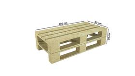 Banco Sem Encosto de Pallet de Madeira Euro EPAL 120x60x30 cm Banco Sem Encosto de Pallet de Madeira Euro EPAL 120x60x30 cm