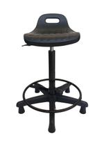 Banco Semi Sentado Skin (PU) - Sapata Fixa - Ajuste Altura - Aro Apoio