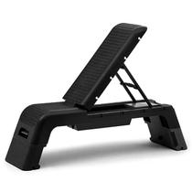 Banco Step Ajustável Ahead Sports Preto Academia e Condomínio