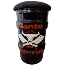 Banco tambor canto do churras tonel banqueta