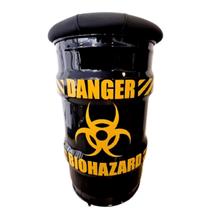 Banco tambor danger preto tonel banqueta