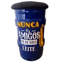 Banco tambor nunca fiz amigos bebendo leite az banqueta puff