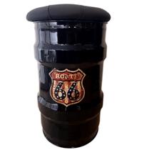 Banco tambor route 66 banqueta puff