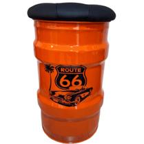 Banco tambor route 66 carro banqueta puff Banco tambor route 66 carro banqueta puff