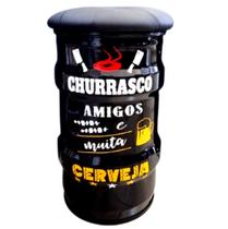 Banco tambor vintage cerveja faz mal quando falta tonel puff