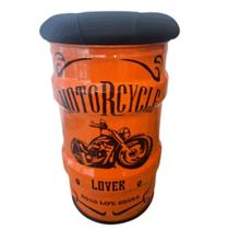 Banco tambor vintage motocycle tonel puff
