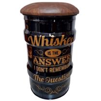 Banco tambor whiskey banqueta puff Banco tambor whiskey banqueta puff