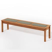 Banco Trama 3 Lugares Stain Jatobá Corda Verde Oliva 180cm - 78560 Banco Trama 3 Lugares Stain Jatobá Corda Verde Oliva 180cm - 78560