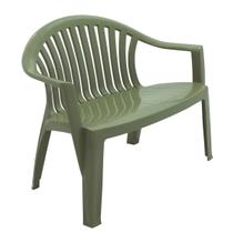 Banco Tramontina Leme 114x60 cm em Polipropileno Verde Oliva Banco Tramontina Leme 114x60 cm em Polipropileno Verde Oliva