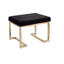 Banco Yardlio Boice Modern Black Cushion Champagne Base Banco Yardlio Boice Modern Black Cushion Champagne Base