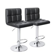 Bancos de bar Homall Modern PU em couro PU giratório ajustável x2 Bancos de bar Homall Modern PU em couro PU giratório ajustável x2